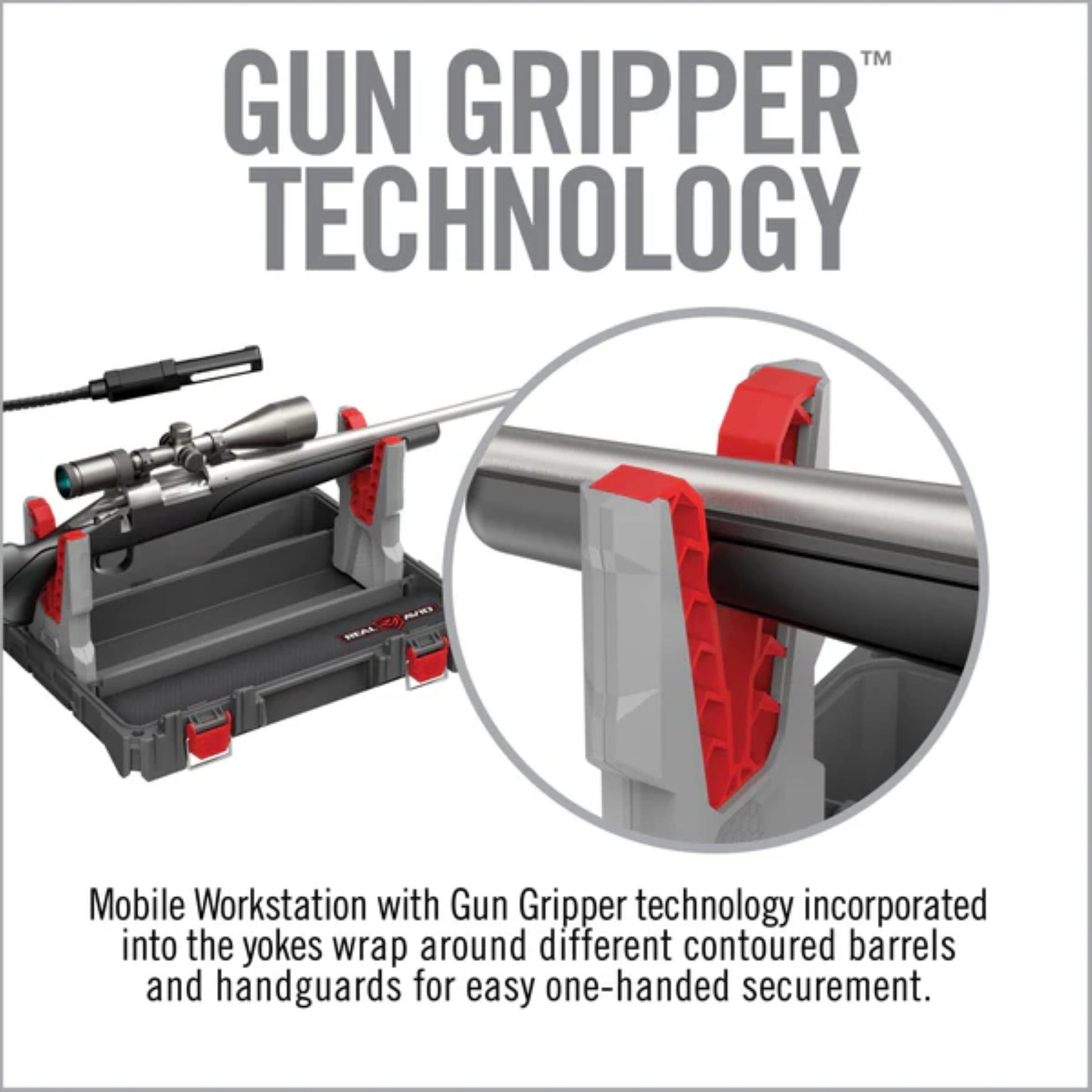 Real Avid Bore-Max Master Cleaning Kit and Mobile Workstation: Kit di pulizia professionale completo per armi, custodito in una valigetta rigida trasparente che funge da stazione di lavoro mobile. Include scovoli Bore-Max, patch Speed Clean e accessori di precisione organizzati in scomparti dedicati. Massima efficienza e protezione per la manutenzione sul campo o in officina.