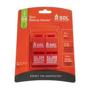 SOL | SLIM RESCUE HOWLER WHISTLE - Fischietto (Pack da 2)