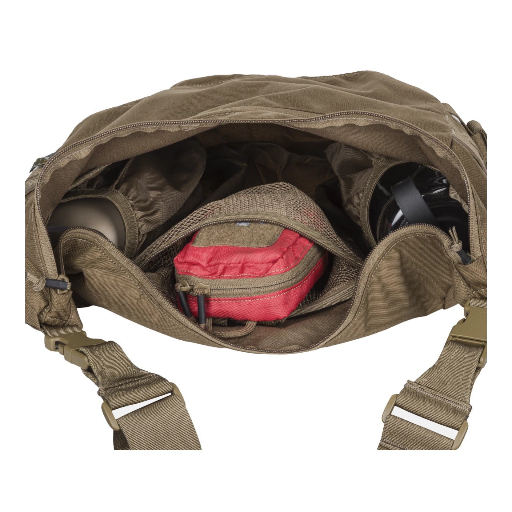 Borsa da campo a tracolla Helikon-Tex Bushcraft Satchel da 21,5 litri in Cordura 500D, con scomparto interno organizzato, tasche esterne, pannelli MOLLE/PALS e tracolla regolabile removibile - vista 1