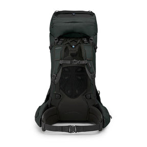Osprey Aether 65 zaino da trekking ed escursionismo uomo da 65 litri con schienale AirScape regolabile, cinghie di compressione, tasche frontali e attacchi per bastoncini vista laterale per outdoor su Backpacco