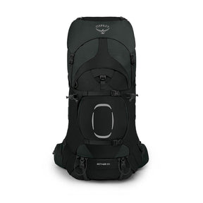 Osprey Aether 65 zaino da trekking ed escursionismo uomo da 65 litri con schienale AirScape regolabile, cinghie di compressione, tasche frontali e attacchi per bastoncini vista laterale per outdoor su Backpacco