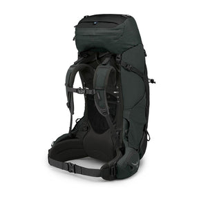 Osprey Aether 65 zaino da trekking ed escursionismo uomo da 65 litri con schienale AirScape regolabile, cinghie di compressione, tasche frontali e attacchi per bastoncini vista laterale per outdoor su Backpacco