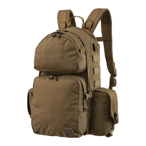 Zaino tattico Helikon-Tex Ambush Backpack in Cordura 500D da 22,8 litri con beavertail, spallacci a sgancio rapido e scomparto per sacca idrica, vista frontale