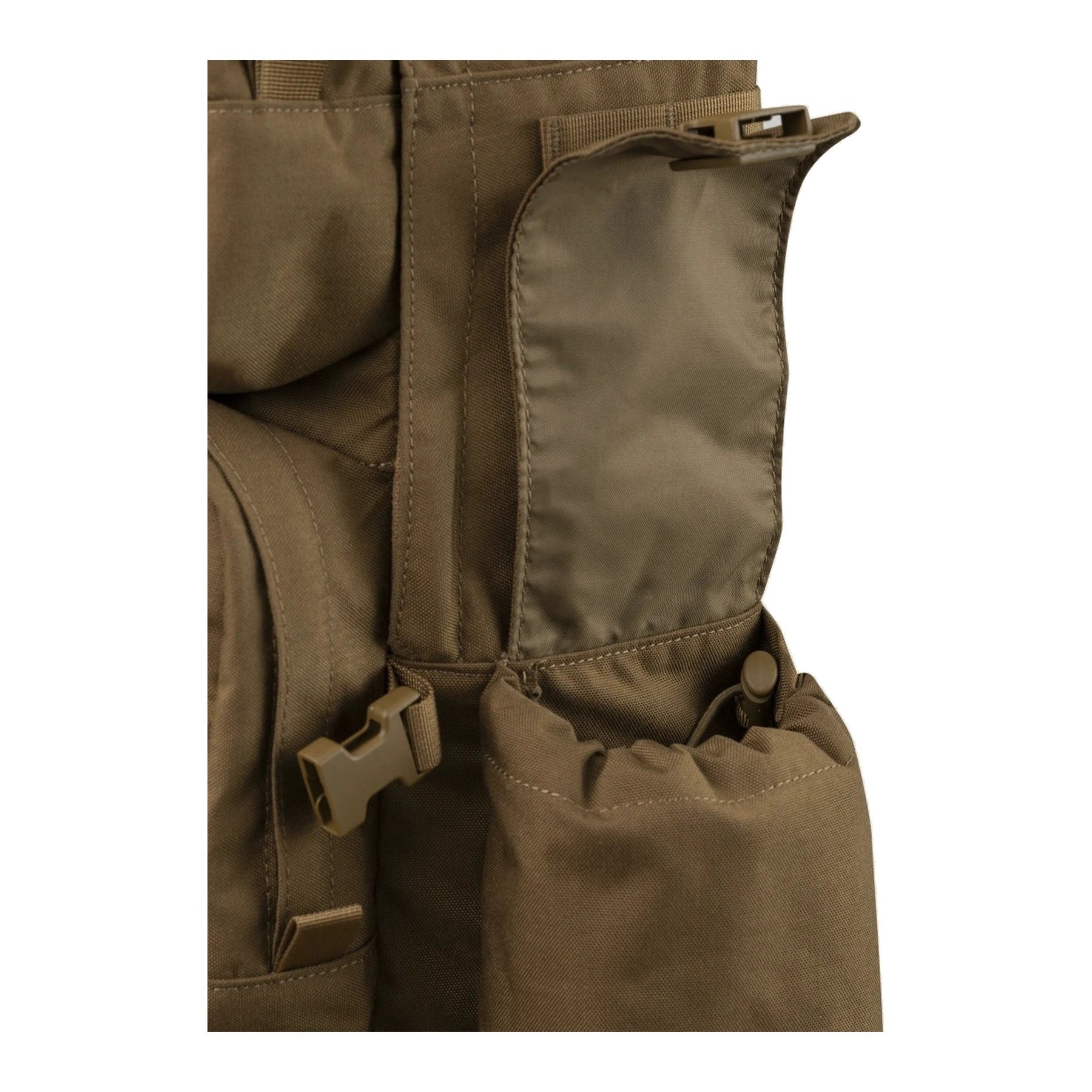 Zaino tattico Helikon-Tex Ambush Backpack in Cordura 500D da 22,8 litri con beavertail, spallacci a sgancio rapido e scomparto per sacca idrica, tasche laterali