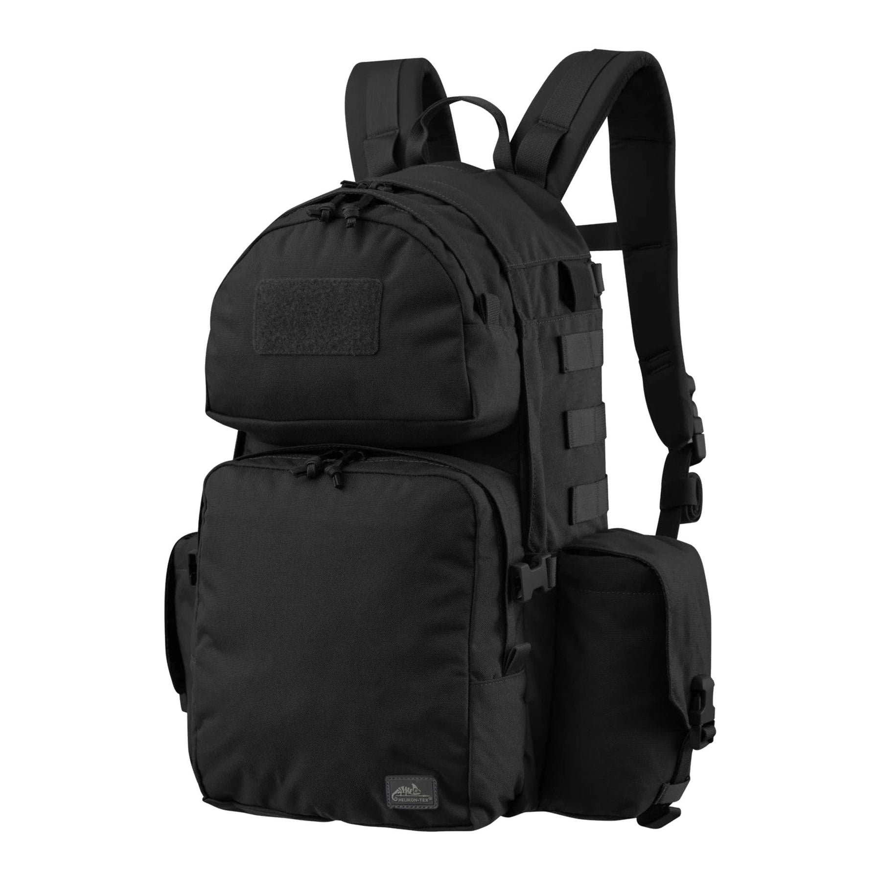 Zaino tattico Helikon-Tex Ambush Backpack in Cordura 500D da 22,8 litri con beavertail, spallacci a sgancio rapido e scomparto per sacca idrica, colore Black