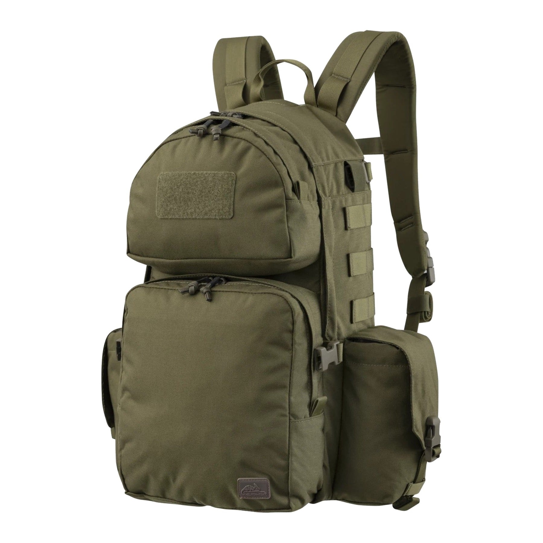 Zaino tattico Helikon-Tex Ambush Backpack in Cordura 500D da 22,8 litri con beavertail, spallacci a sgancio rapido e scomparto per sacca idrica, colore OD Green
