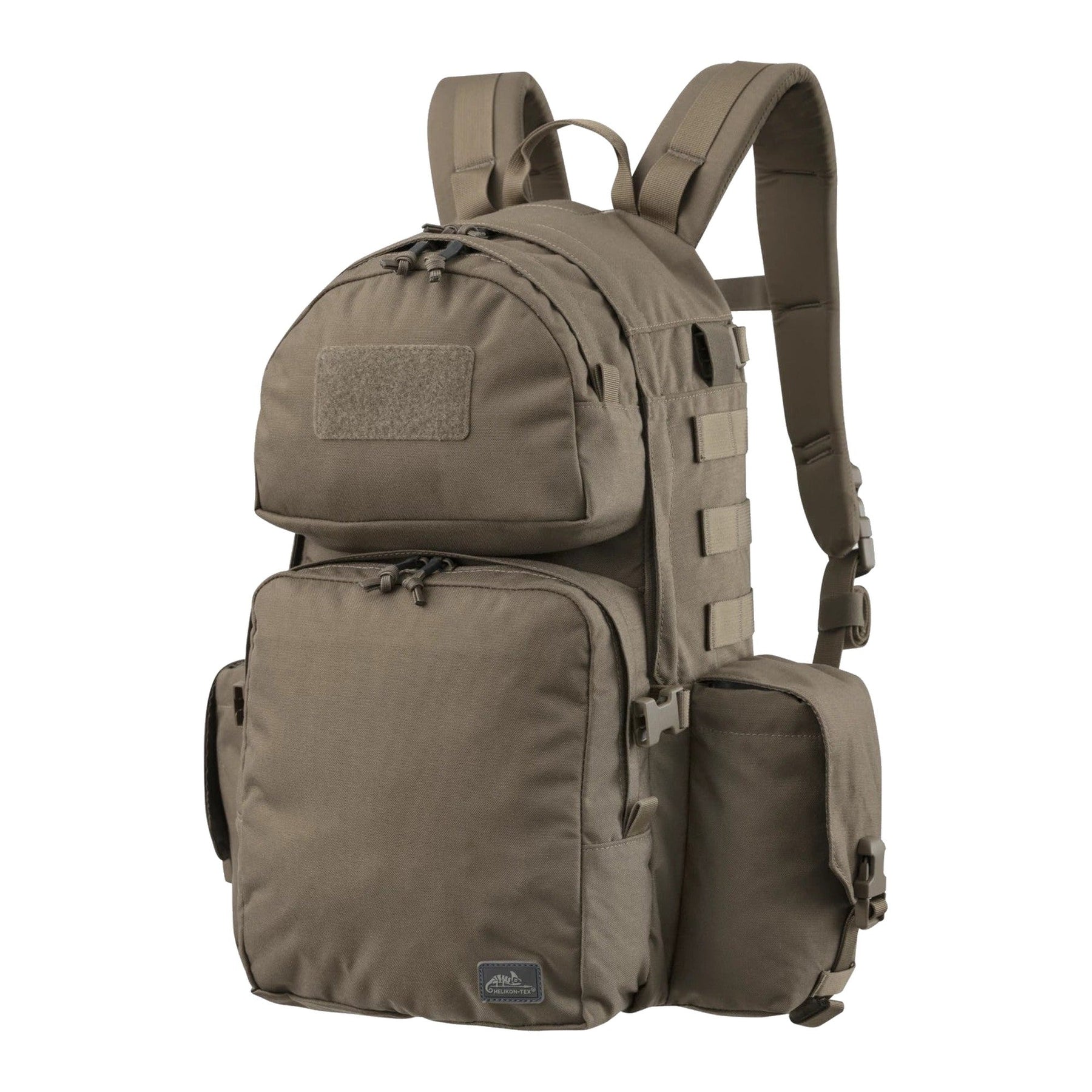 Zaino tattico Helikon-Tex Ambush Backpack in Cordura 500D da 22,8 litri con beavertail, spallacci a sgancio rapido e scomparto per sacca idrica, colore RAL 7013