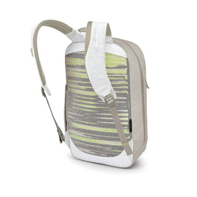 Zaino ecologico Osprey Arcane Earth Large Day da 22 litri, realizzato con materiali riciclati, design urbano e minimalista, per il trasporto quotidiano e laptop