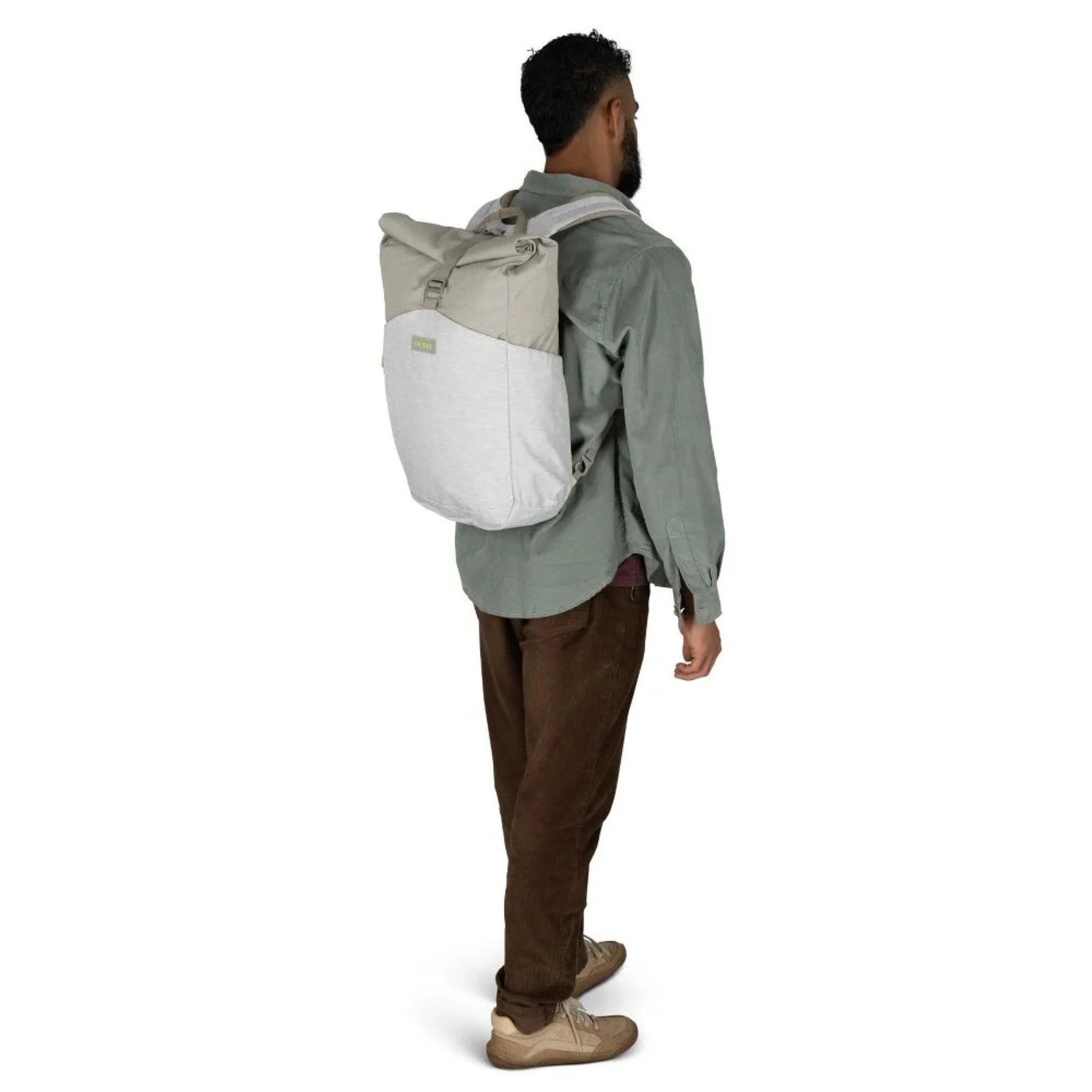 Zaino da città ecologico Osprey Arcane Earth Roll Top Pack da 24 litri, realizzato con materiali riciclati, design urbano con chiusura roll-top per laptop