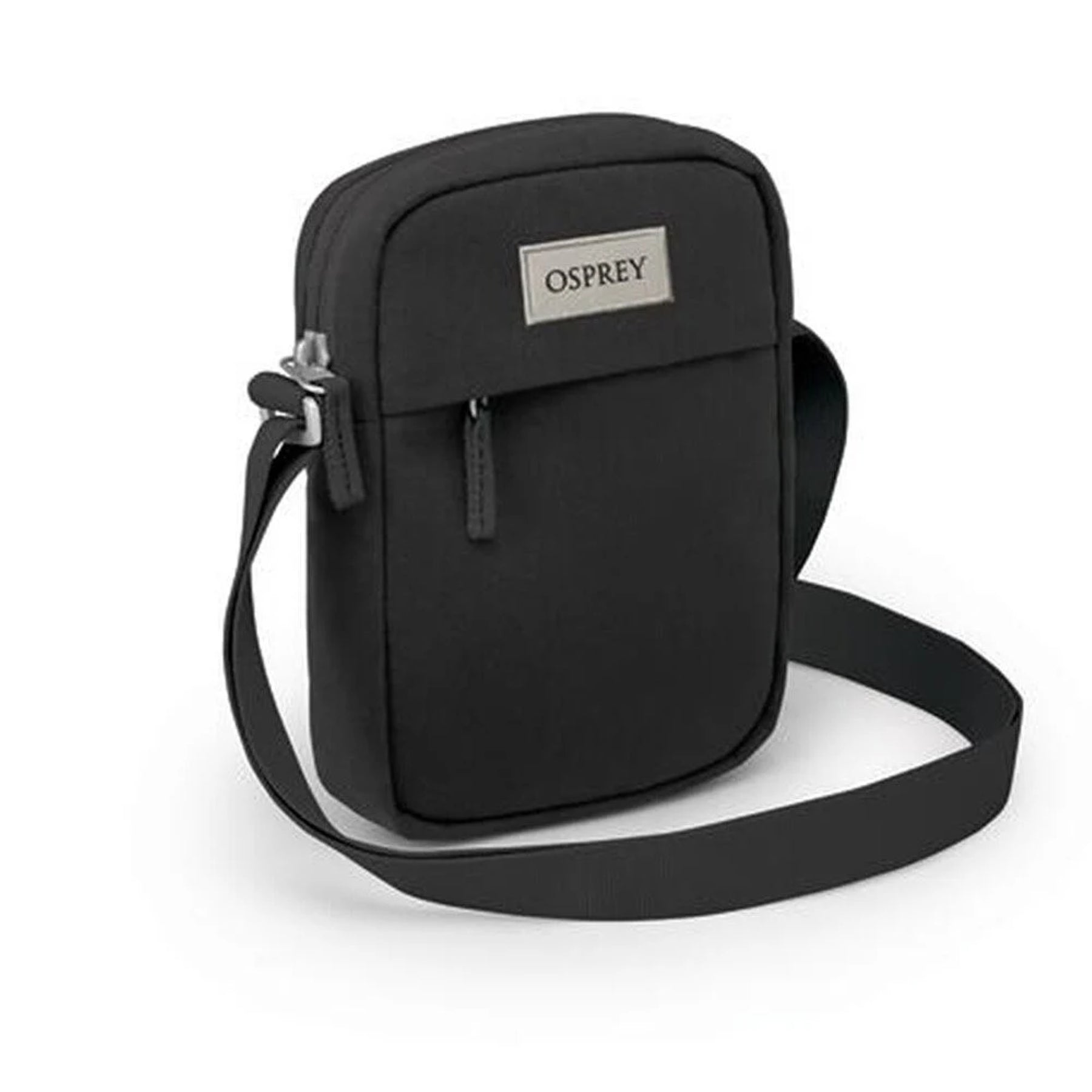 Borsello a tracolla Osprey Arcane Small Crossbody da 1.5 litri, design compatto per il trasporto di piccoli oggetti (EDC), con tracolla regolabile e logo Osprey.