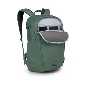 Osprey AXIS 24 zaino da 24 Litri, con spallacci e pannello posteriore imbottiti, scomparto principale con cerniera, ideale per uso quotidiano o escursionismo leggero.