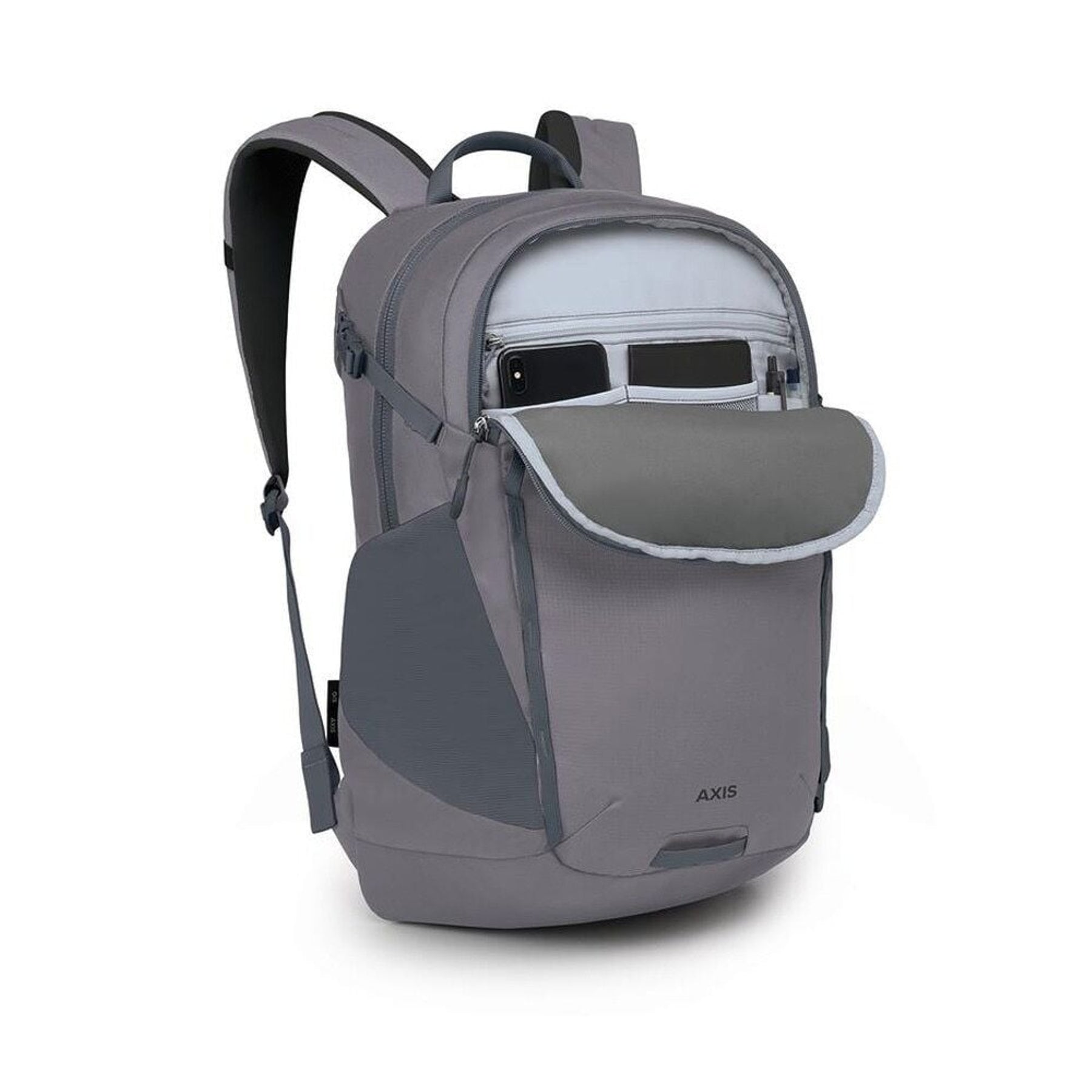 Osprey AXIS 24 zaino da 24 Litri, con spallacci e pannello posteriore imbottiti, scomparto principale con cerniera, ideale per uso quotidiano o escursionismo leggero.