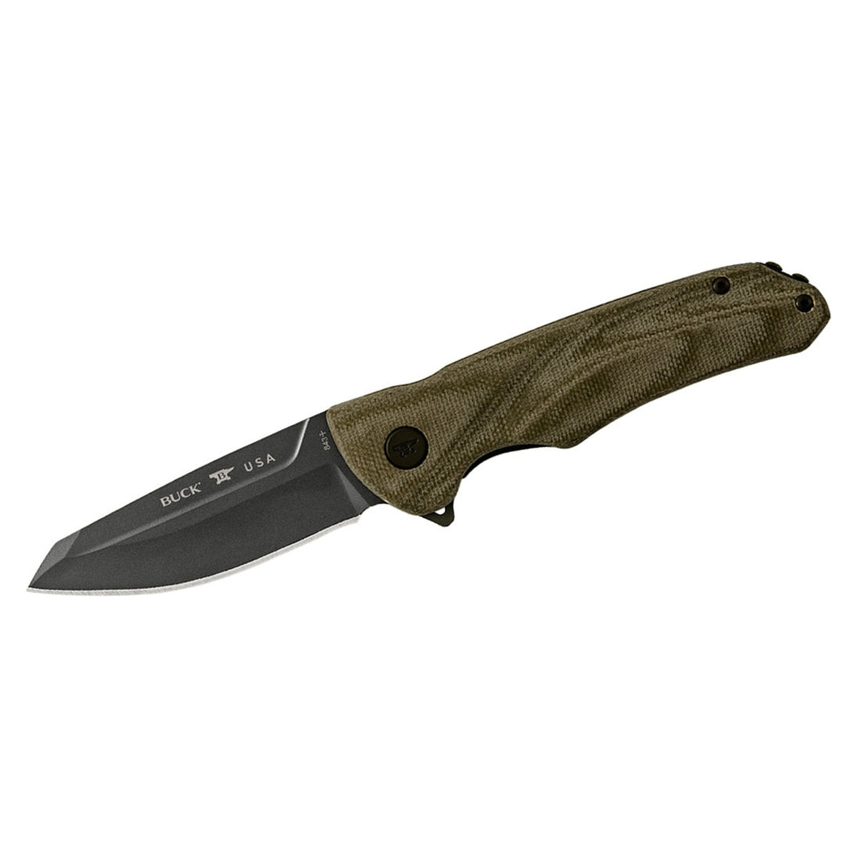 Buck 843 SPRINT OPS PRO Micarta verde