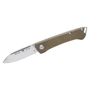 Buck 250 SAUNTER Micarta verde, drop point