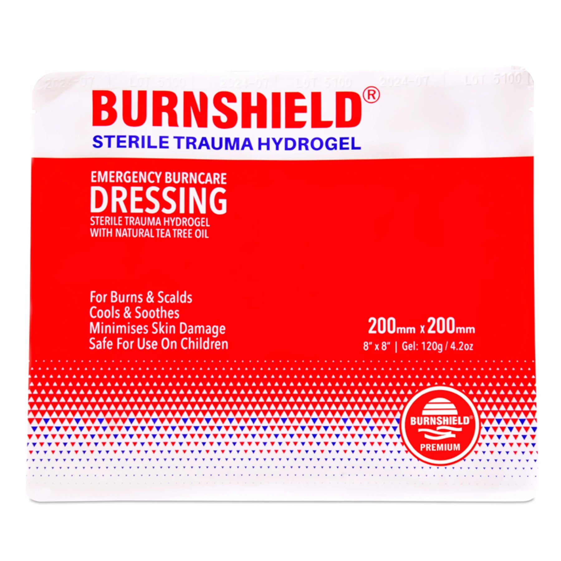 BURNSHIELD | HYDROGEL DRESSING - Medicazione per ustioni 200 x 200 mm