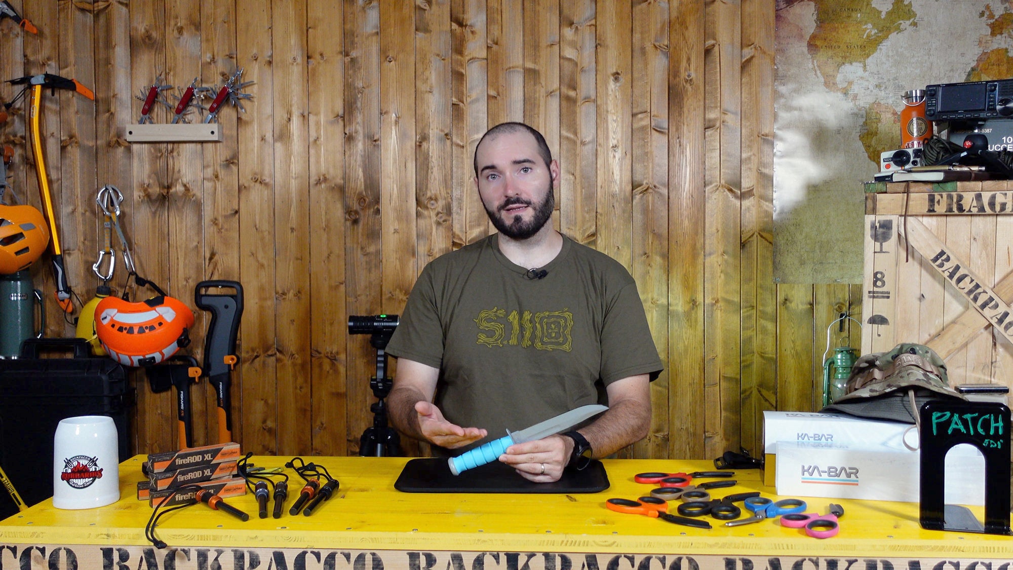 COPERTINA DEL VIDEO DOVE PAOLO DI BACKPACCO SPIEGA IL KA-BAR 1313SF SPACE FORCE