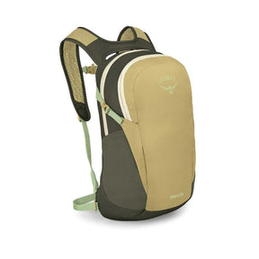Osprey Daylite zaino compatto multiuso da 13 litri con spallacci in rete traspirante, scomparto principale con zip, tasche laterali in rete e cinghia sternale vista laterale per outdoor ed uso quotidiano su Backpacco