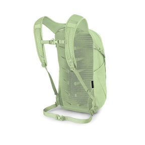 Osprey Daylite zaino compatto multiuso da 13 litri con spallacci in rete traspirante, scomparto principale con zip, tasche laterali in rete e cinghia sternale vista laterale per outdoor ed uso quotidiano su Backpacco