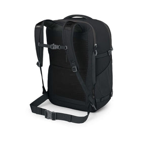 OSPREY DAYLITE CARRY-ON TRAVEL PACK 44 Zaino da viaggio da 44 Litri per bagaglio a mano. In tessuto sostenibile e resistente, con apertura a valigia, scomparto imbottito per laptop e cintura in vita rimovibile per viaggi aerei.