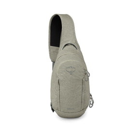 Osprey Daylite Driftshade Sling zaino monospalla compatto da 5 litri in tessuto testurizzato con tracolla singola imbottita in rete traspirante, scomparto principale e tasca frontale con zip per viaggi, tempo libero ed everyday carry