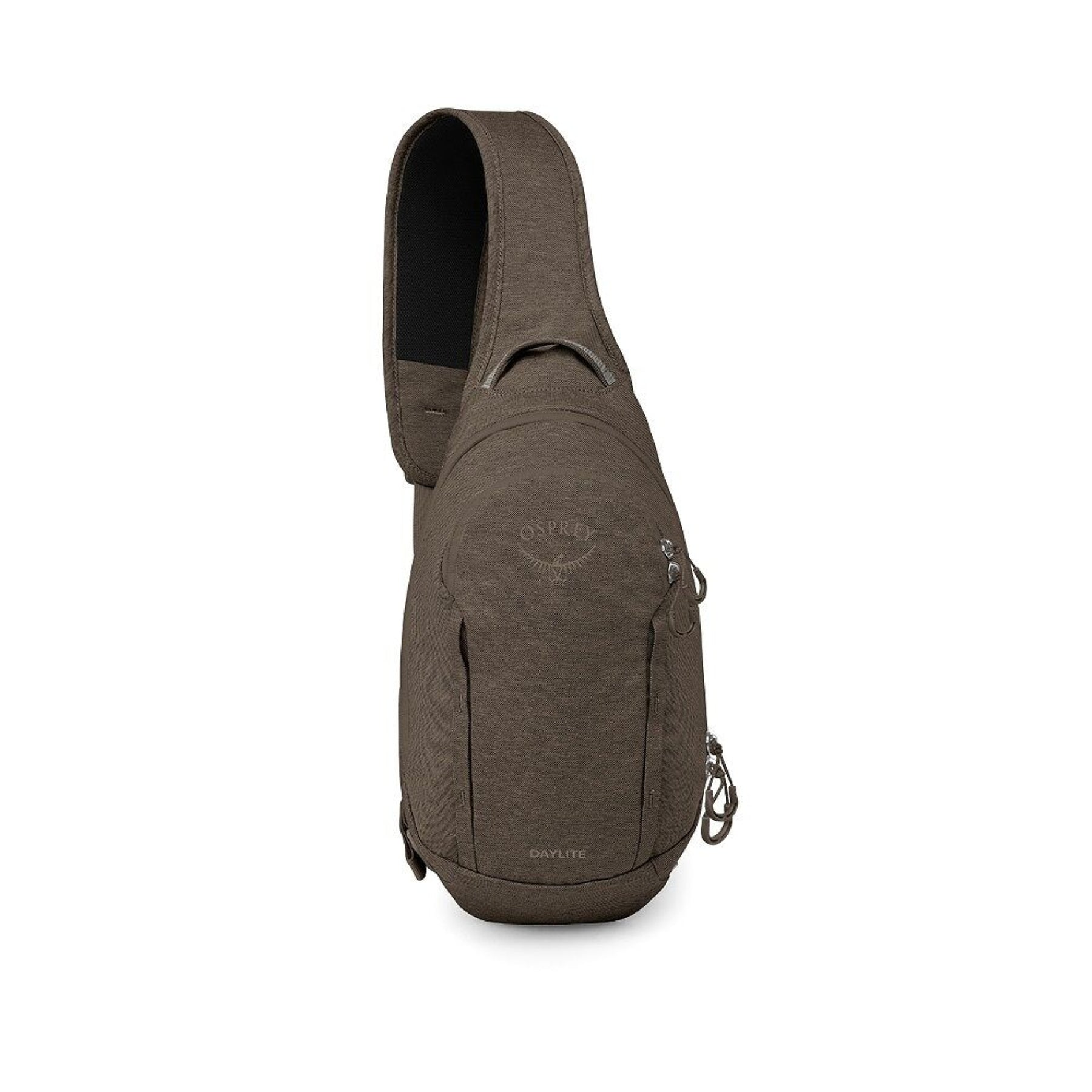 Osprey Daylite Driftshade Sling zaino monospalla compatto da 5 litri in tessuto testurizzato con tracolla singola imbottita in rete traspirante, scomparto principale e tasca frontale con zip per viaggi, tempo libero ed everyday carry
