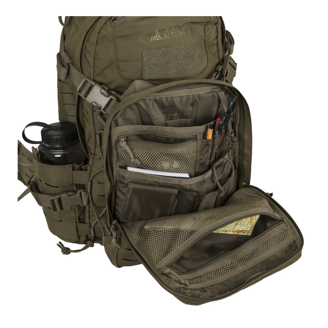 Zaino tattico Direct Action Ghost Mk II da 33 litri in Cordura 500D, con tasca organizer staccabile e cintura MOLLE removibile - vista 4