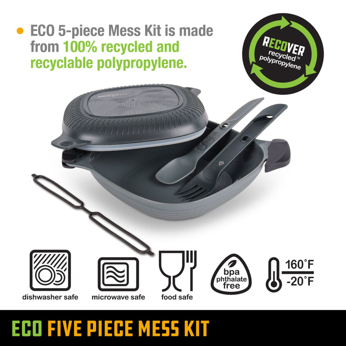 UCO | ECO 5-PIECE MESS KIT -  Kit per il pranzo