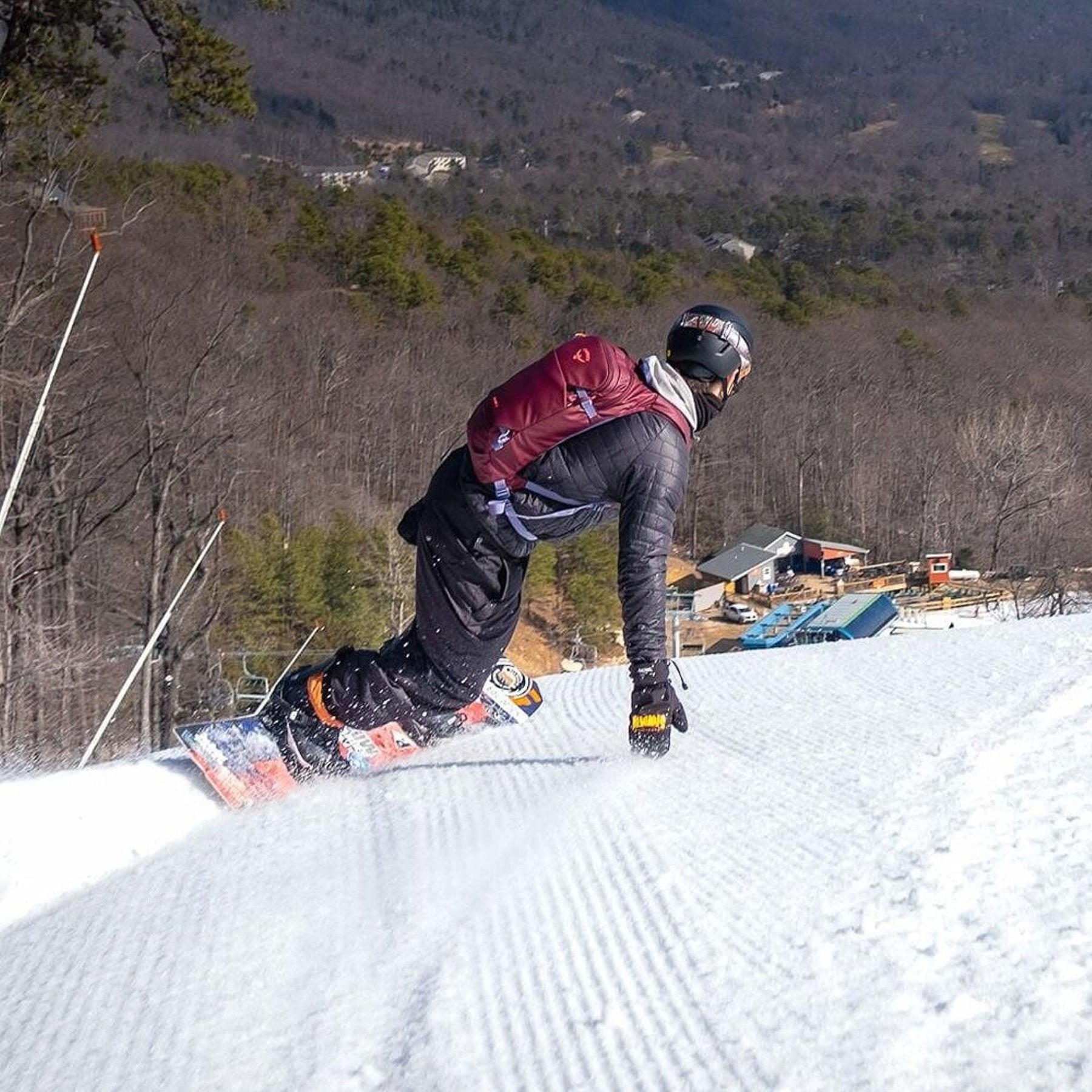 Zaino da sci e snowboard Osprey Glade 12 da 12 litri, zaino idratazione compatto e a basso profilo per attività invernali, con spallacci a contatto e cinghie regolabili, per l'attrezzatura da neve
