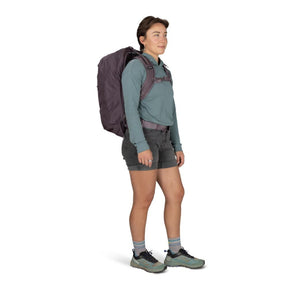 Osprey Fairview 40 Travel Pack zaino da viaggio donna da 40L con cinghie di compressione StraightJacket schienale regolabile e maniglia laterale per trekking e bagaglio a mano