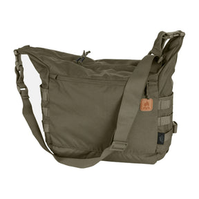 Borsa da campo a tracolla Helikon-Tex Bushcraft Satchel da 21,5 litri in Cordura 500D, con scomparto interno organizzato, tasche esterne, pannelli MOLLE/PALS e tracolla regolabile removibile - colore RAL 7013