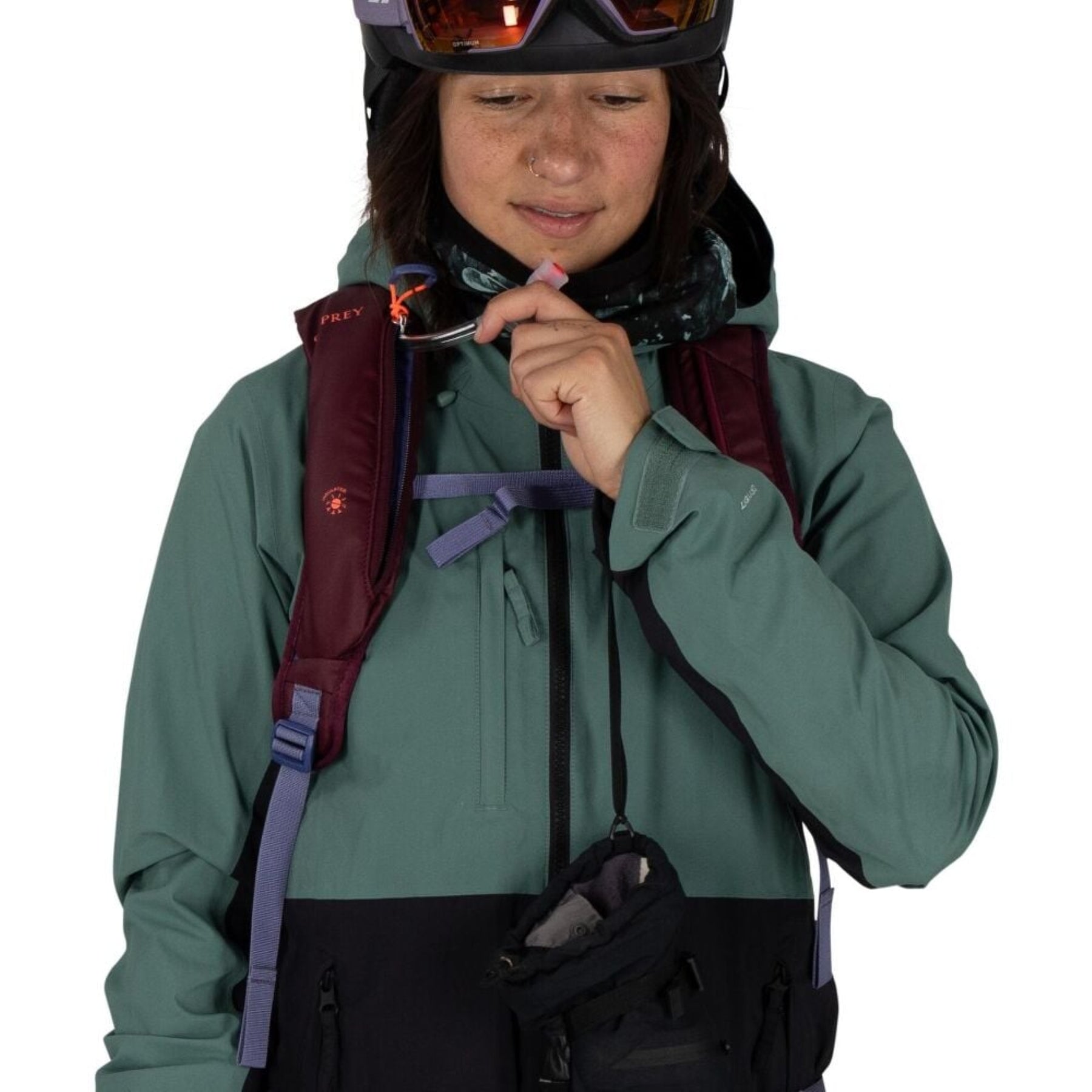 Zaino da sci e snowboard Osprey Glade 12 da 12 litri, zaino idratazione compatto e a basso profilo per attività invernali, con spallacci a contatto e cinghie regolabili, per l'attrezzatura da neve