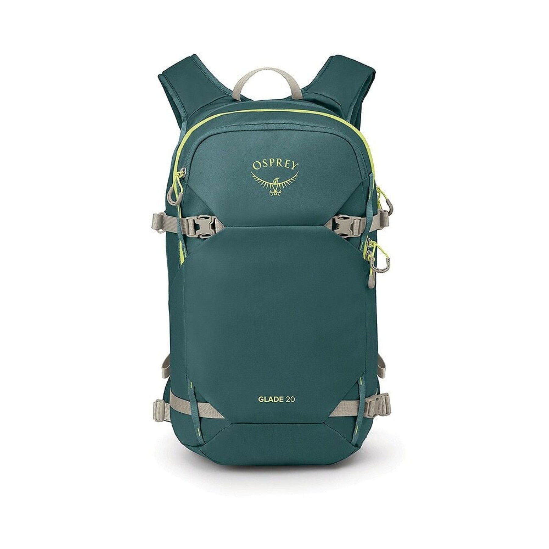 Zaino da sci e snowboard Osprey Glade 20 da 20 litri, zaino idratazione compatibile e a basso profilo per attività invernali, con spallacci a contatto e cinghie regolabili, per l'attrezzatura da neve e sicurezza