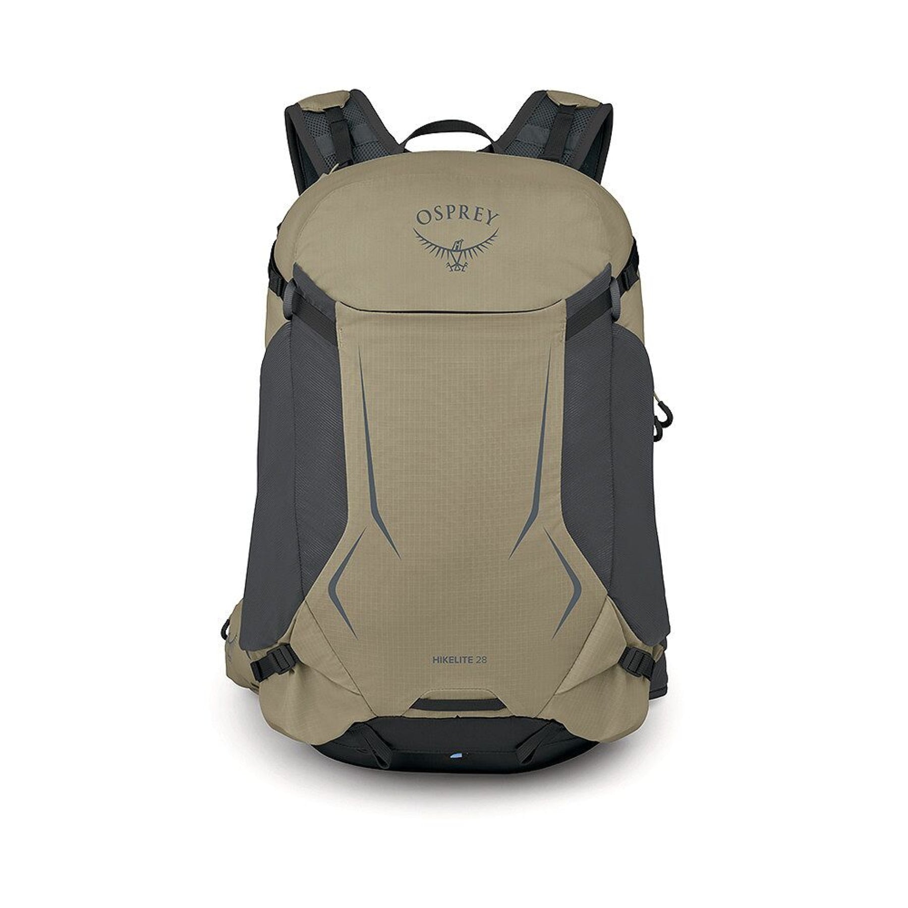 Osprey Hikelite 28 zaino da trekking da 28 litri con schienale ventilato AirSpeed in rete sospesa, tasca frontale shove-it, cintura imbottita con tasche, cinghie di compressione e copertura antipioggia integrata. Zaino tecnico per escursionismo giornaliero e outdoor.