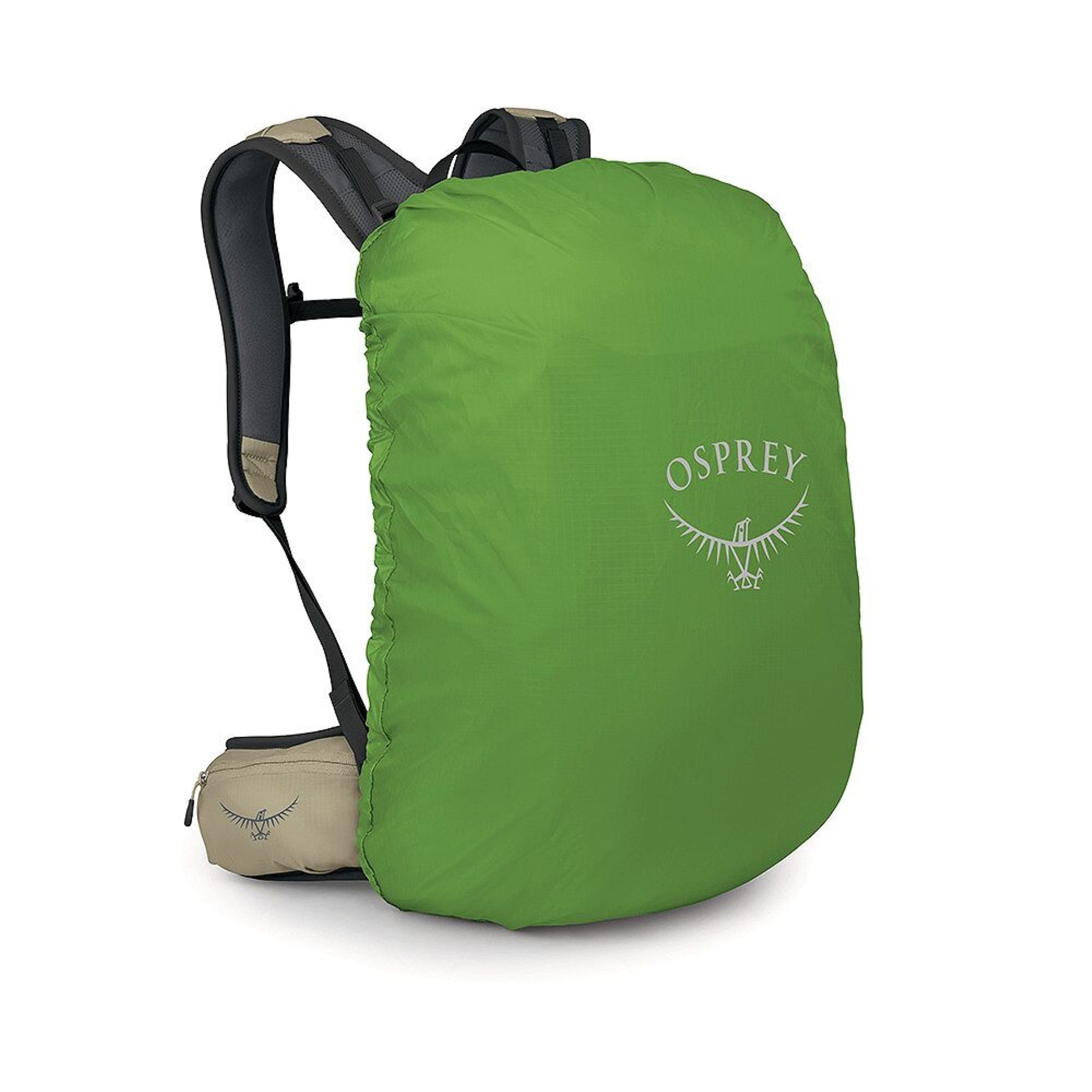 Osprey Hikelite 28 zaino da trekking da 28 litri con schienale ventilato AirSpeed in rete sospesa, tasca frontale shove-it, cintura imbottita con tasche, cinghie di compressione e copertura antipioggia integrata. Zaino tecnico per escursionismo giornaliero e outdoor.