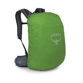 Osprey Hikelite 28 zaino da trekking da 28 litri con schienale ventilato AirSpeed in rete sospesa, tasca frontale shove-it, cintura imbottita con tasche, cinghie di compressione e copertura antipioggia integrata. Zaino tecnico per escursionismo giornaliero e outdoor.