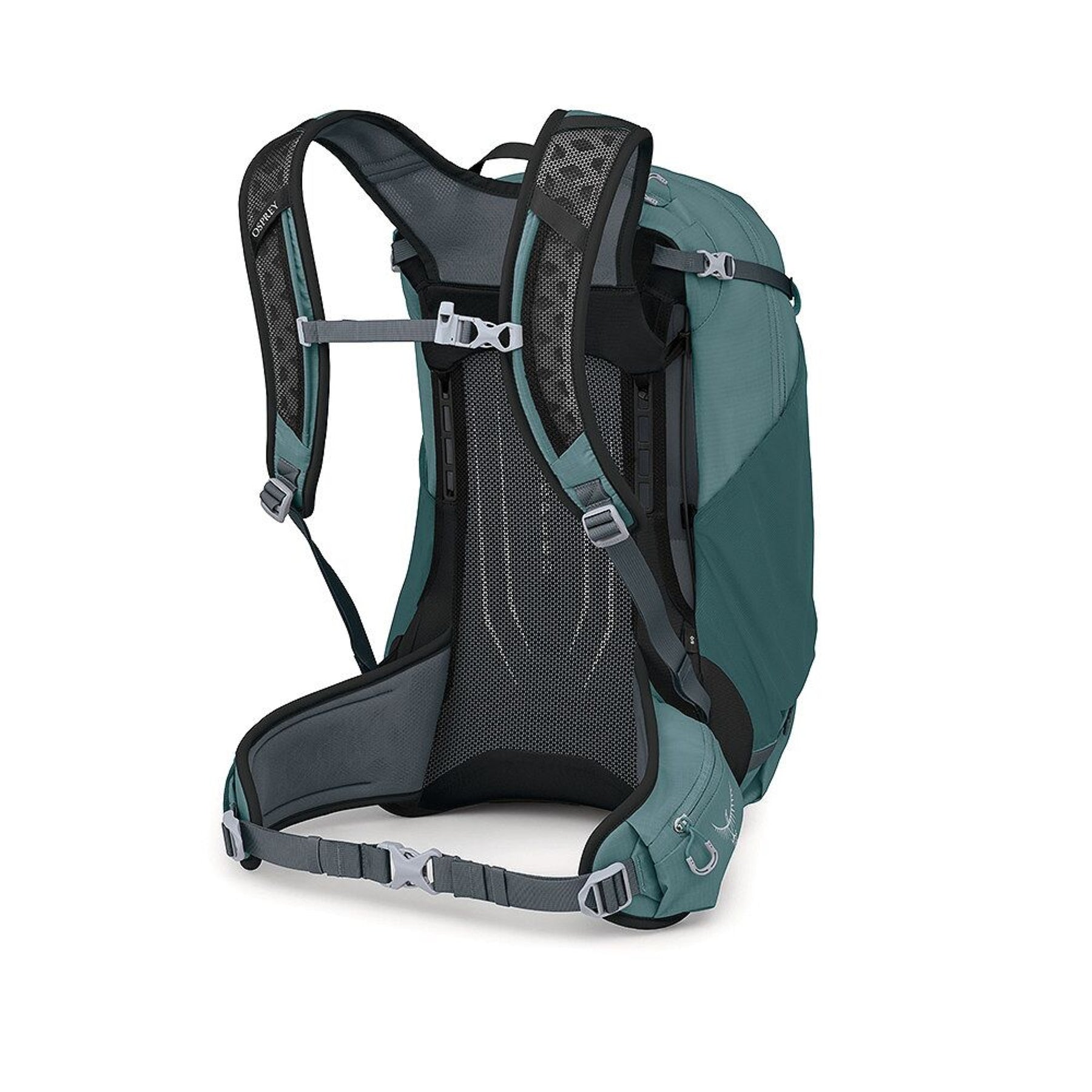 Osprey Hikelite 28 zaino da trekking da 28 litri con schienale ventilato AirSpeed in rete sospesa, tasca frontale shove-it, cintura imbottita con tasche, cinghie di compressione e copertura antipioggia integrata. Zaino tecnico per escursionismo giornaliero e outdoor.