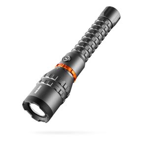 NEBO DAVINCI 8000 torcia LED ricaricabile USB-C da 8000 lumen in alluminio aeronautico anodizzato con selettore magnetico a 5 modalità, zoom 4x regolabile, funzione power bank e protezione IP67 per outdoor ed emergenza