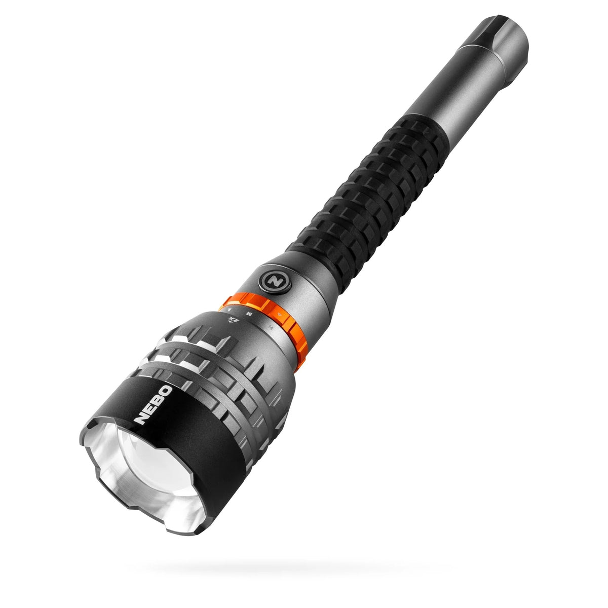 NEBO Davinci 18000 NEB-FLT-1015 torcia LED ricaricabile USB-C da 18000 lumen con portata fino a 253 metri, zoom regolabile 2x, 5 modalità di illuminazione, ghiera di selezione magnetica Mag Dial, corpo in alluminio aeronautico anodizzato impermeabile IP67 per outdoor, ricerca e soccorso