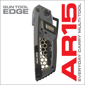 Real Avid Gun Tool Edge AR15 Multitool tascabile specifico per la piattaforma AR15 con raschietto per gruppo otturatoredal design compatto a scheletro per manutenzione rapida e regolazione