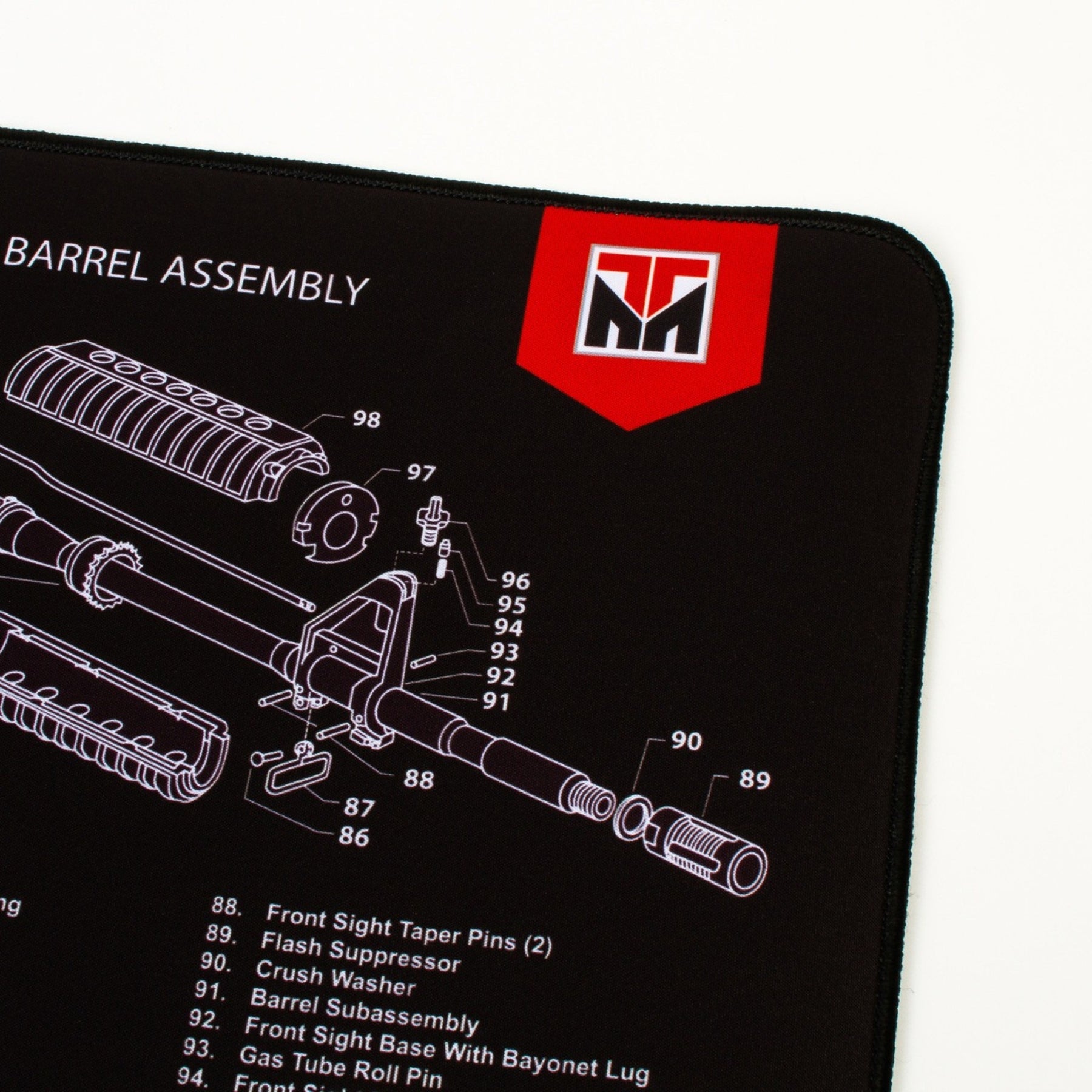 TEKMAT | AR - 15 ULTRA PREMIUM GUN CLEANING MAT - Tappetino per manutenzione armi - BackPacco - BP-TEKMAT-R44-AR15