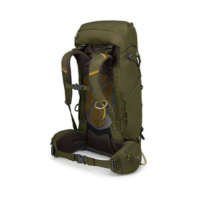 Osprey Kestrel 38 zaino uomo da trekking e hiking da 38 litri con schienale regolabile e traspirante AirScape, raincover integrata, scomparto inferiore per sacco a pelo, attacco bastoncini Stow-on-the-Go, cinghie di compressione e tasche con zip sulla cintura ventrale per escursioni.