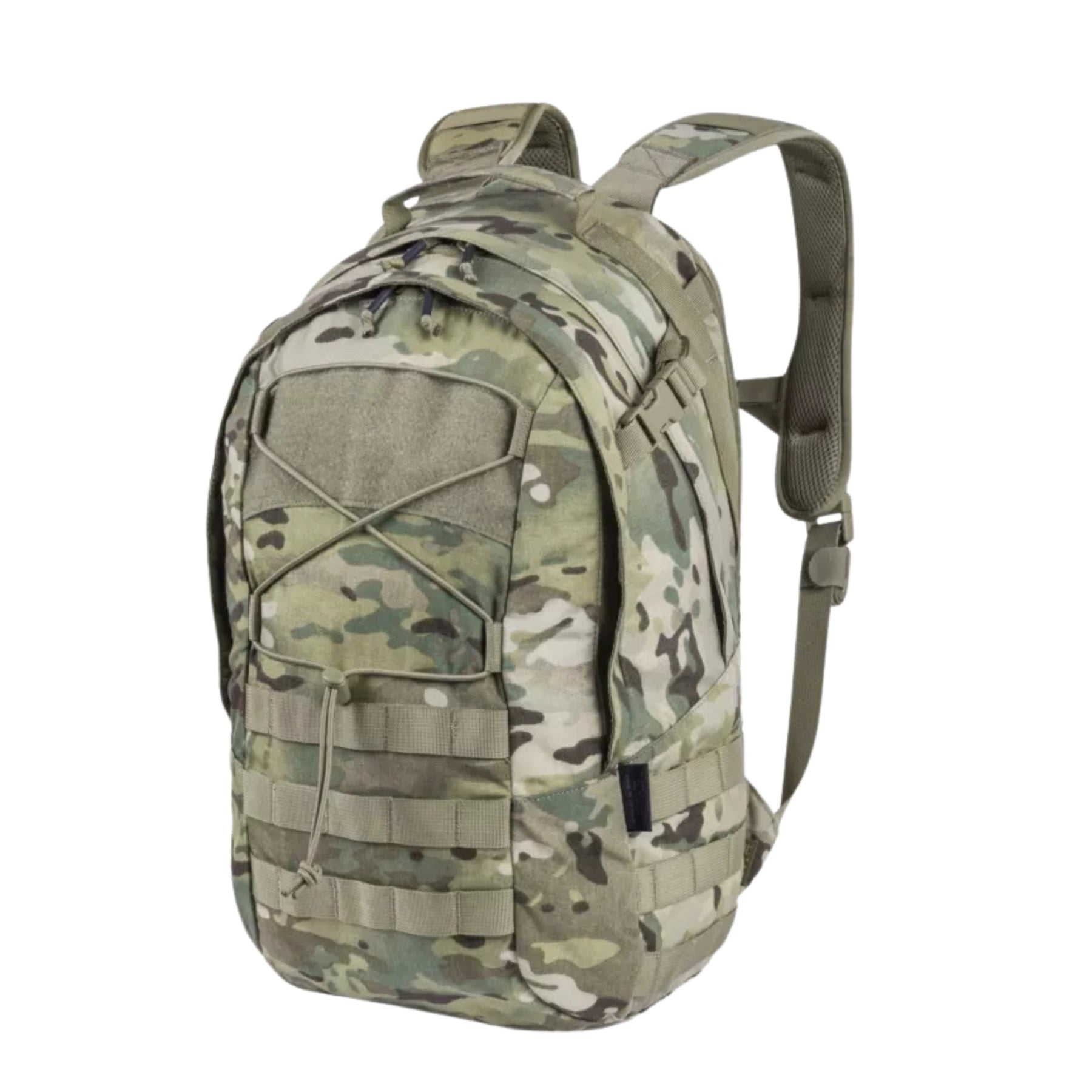 Helikon-Tex EDC Backpack zaino compatto da 24 litri in Cordura con passanti MOLLE PALS, cordino elastico frontale e pannello a strappo, ideale per porto quotidiano, escursionismo e outdoor.