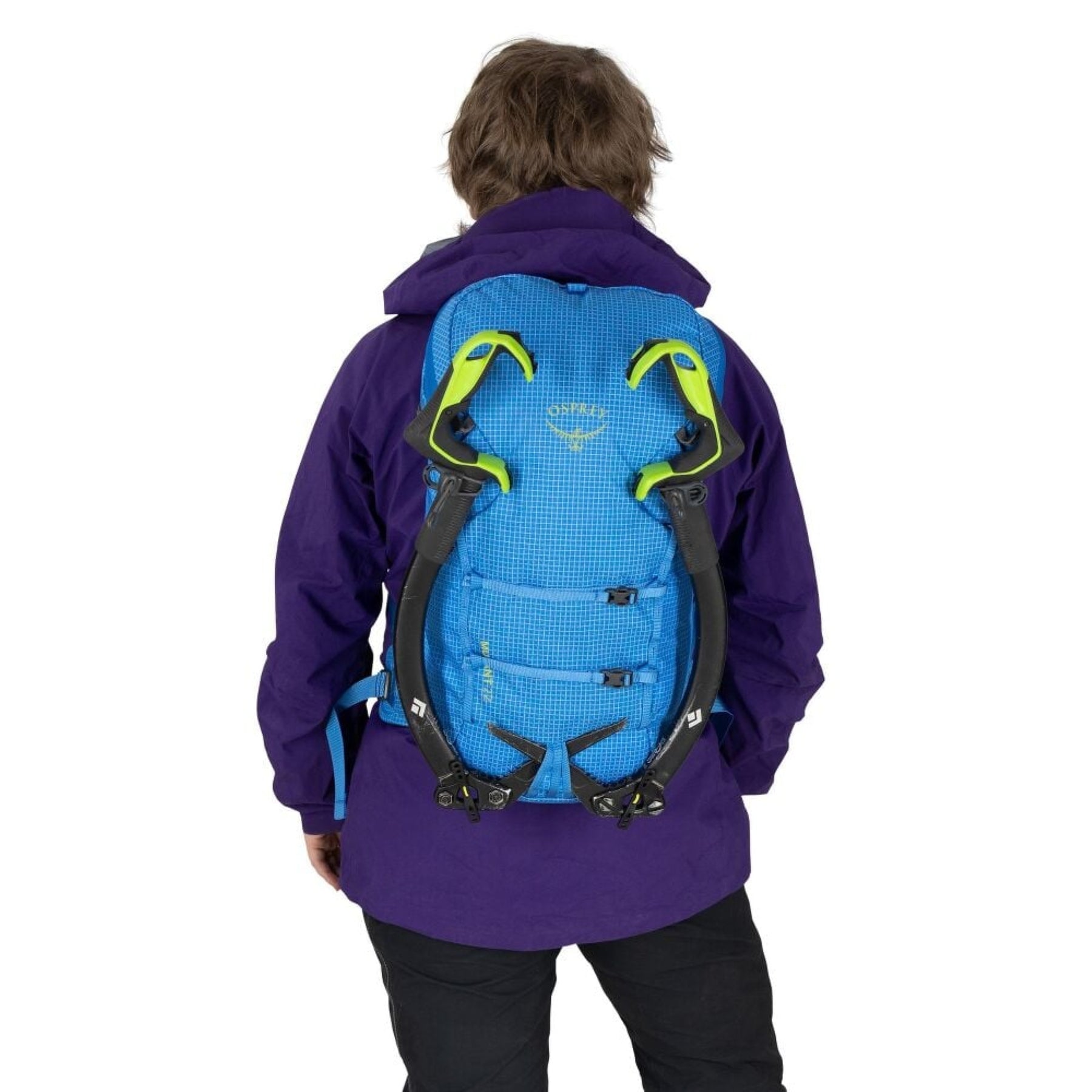 OSPREY Mutant 22 Zaino da alpinismo e arrampicata in Nylon riciclato 210D ad alta tenacità con rivestimento DWR. Leggero, 650g, schienale antineve, sistema ToolLock doppio per piccozze, cinturone rimovibile e porta corda interno per missioni veloci di un giorno.