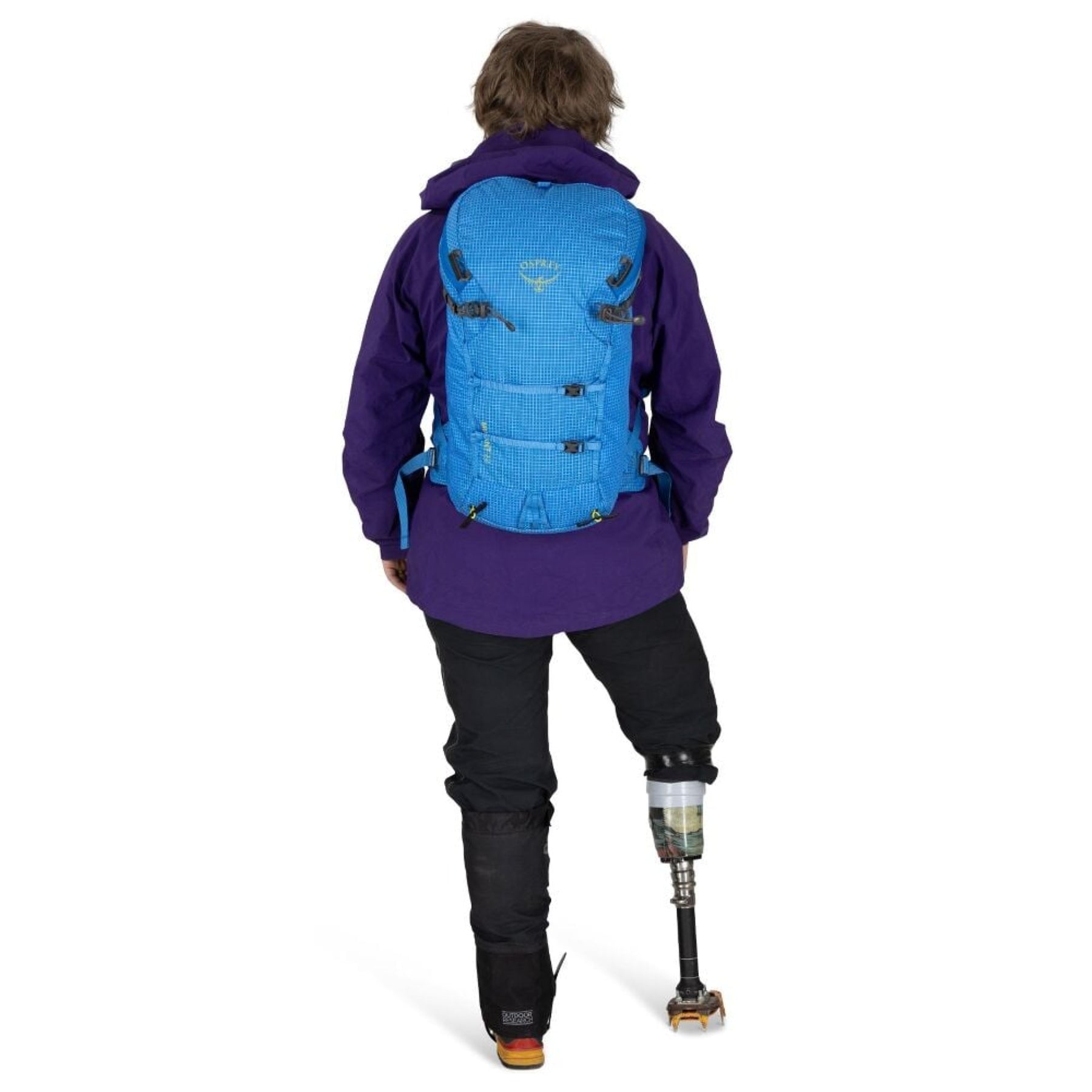 OSPREY Mutant 22 Zaino da alpinismo e arrampicata in Nylon riciclato 210D ad alta tenacità con rivestimento DWR. Leggero, 650g, schienale antineve, sistema ToolLock doppio per piccozze, cinturone rimovibile e porta corda interno per missioni veloci di un giorno.