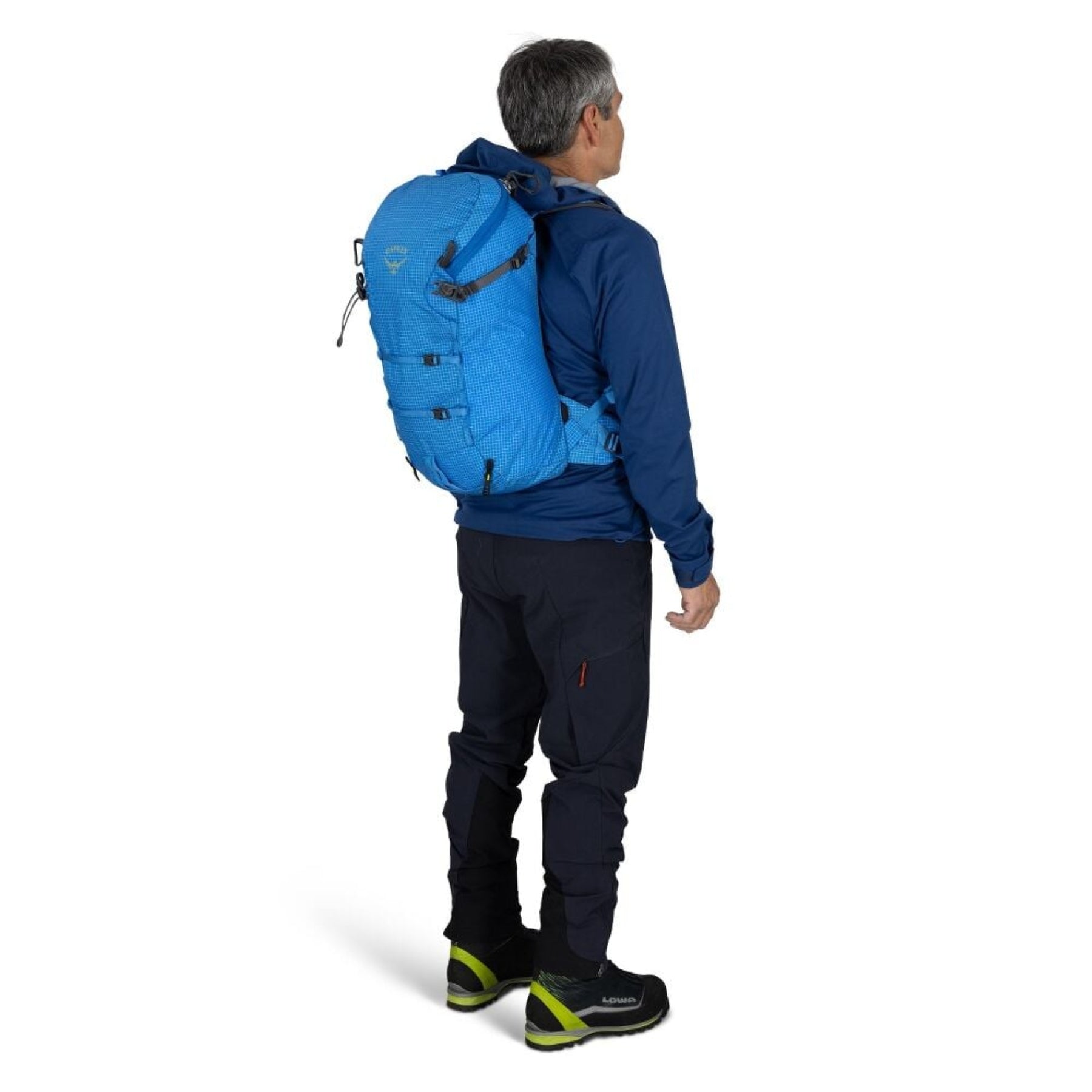 OSPREY Mutant 22 Zaino da alpinismo e arrampicata in Nylon riciclato 210D ad alta tenacità con rivestimento DWR. Leggero, 650g, schienale antineve, sistema ToolLock doppio per piccozze, cinturone rimovibile e porta corda interno per missioni veloci di un giorno.