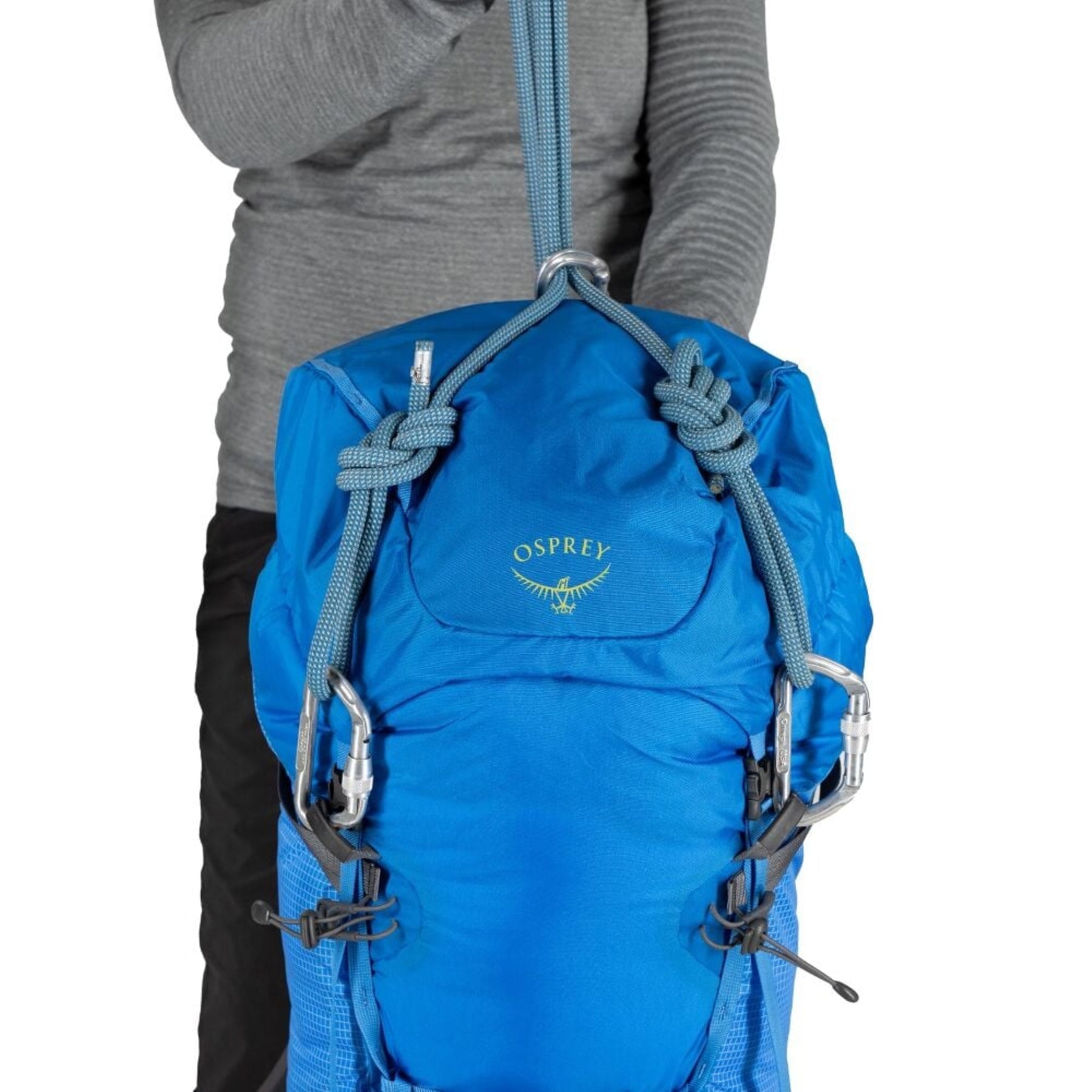 Osprey Mutant 52: Zaino da alpinismo e spedizione da 52 litri. Progettato per l'uso tecnico su ghiaccio e roccia con sistema di trasporto piccozze Dual ToolLock, pannello posteriore antineve e fibbie adatte all'uso con guanti. Struttura leggera e resistente per ascese alpine impegnative in ogni stagione.