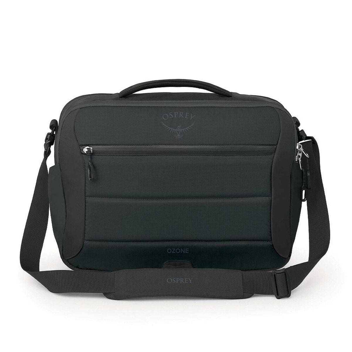 Osprey Ozone Brief Bag: Borsa da viaggio e business da 16 litri ultraleggera e funzionale. Dispone di scomparto imbottito per laptop fino a 16 pollici e tracolla rimovibile imbottita. Realizzata in nylon riciclato ad alta resistenza, ideale come borsa da ufficio o bagaglio a mano.