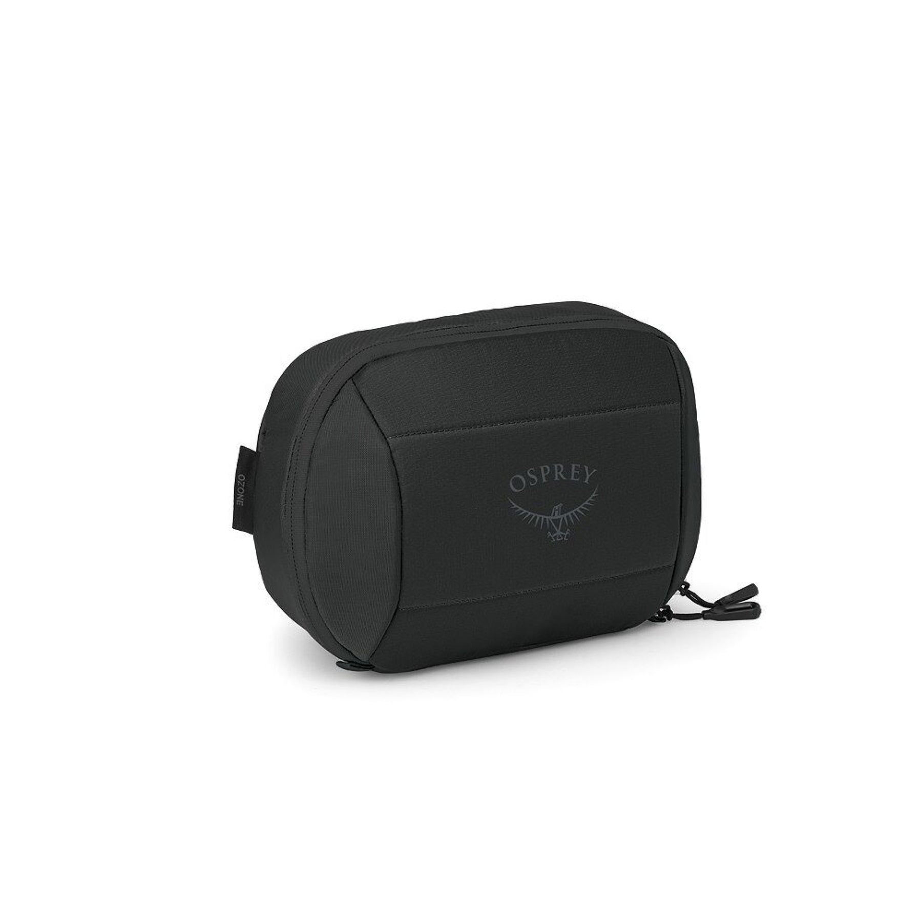 Osprey Ozone Toiletry Bag trousse da viaggio imbottita da 3 litri in nylon riciclato ripstop, dotata di scomparti interni in rete, gancio di sospensione integrato e rivestimento facile da pulire, ideale per organizzare accessori per l'igiene personale in valigia, hotel o campeggio.