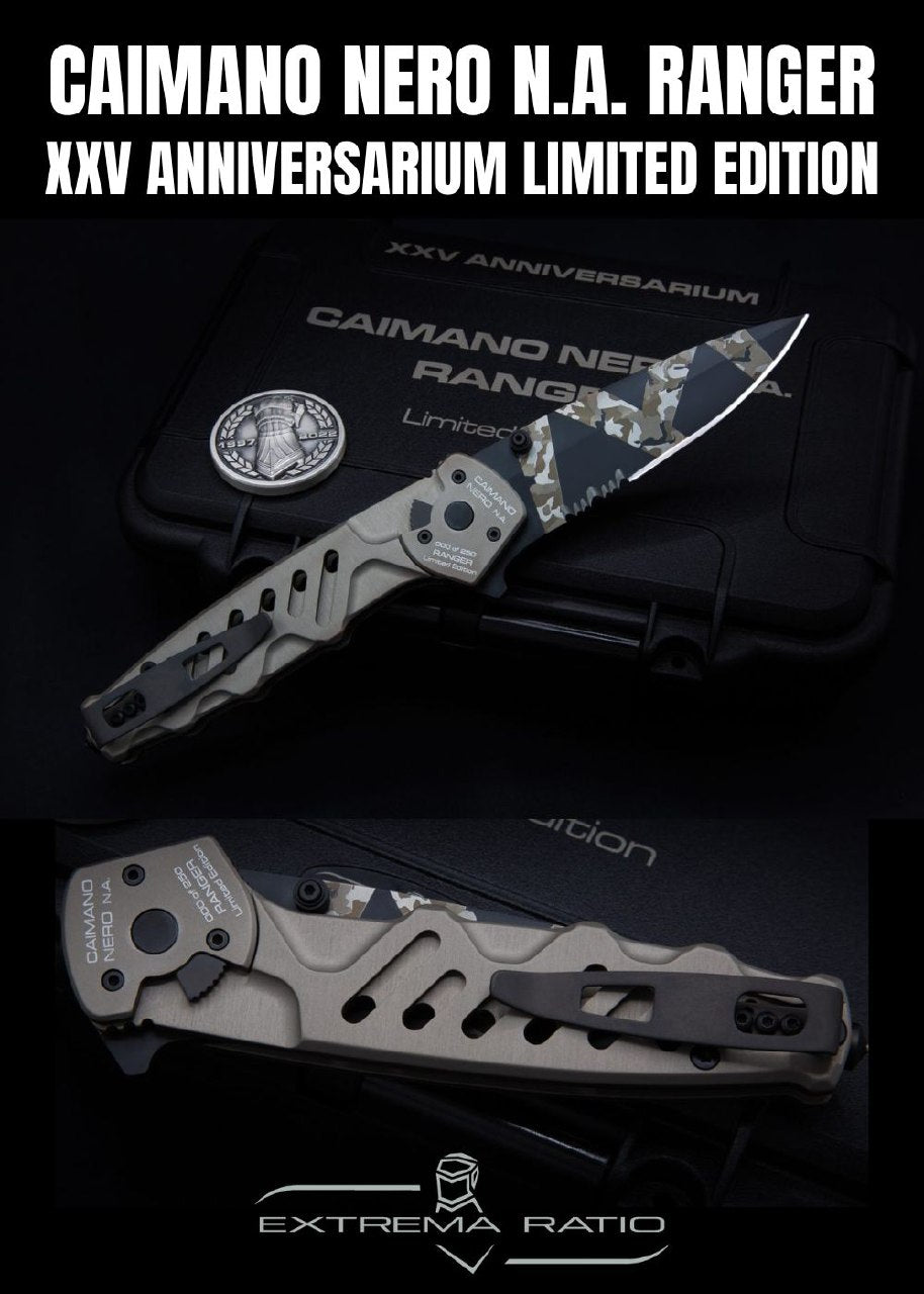 EXTREMA RATIO | CAIMANO NERO N.A. RANGER XXV ANNIVERSARIUM LIMITED EDITION