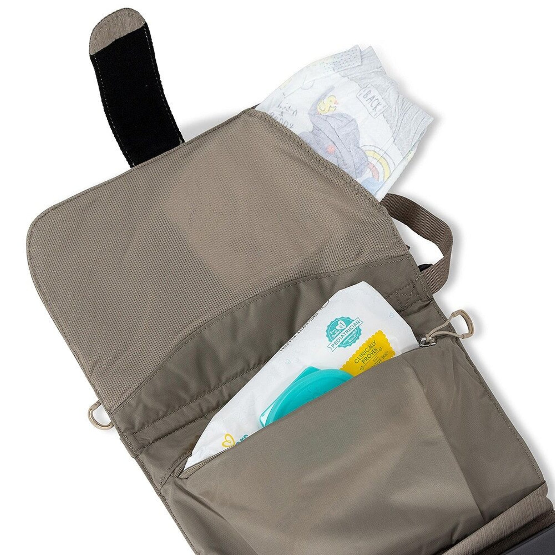 Osprey Poco Changing Pad fasciatoio portatile pieghevole compatto da 2 litri in nylon riciclato con tasca frontale con zip e passante da trasporto ideale per viaggi ed escursioni all'aperto